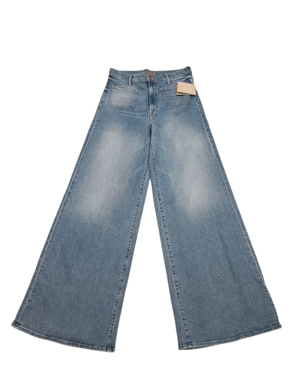 Mother Patch Pocket Undercover Wide Leg High-Rise Women's Jeans - 28